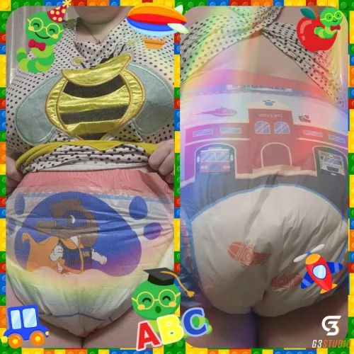 just a kiddo in their diaper!