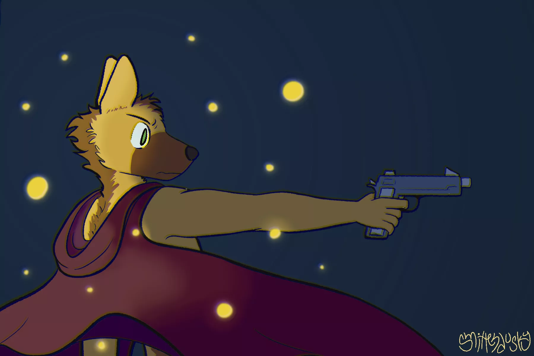 steel yourself; take aim. (art by me <3)