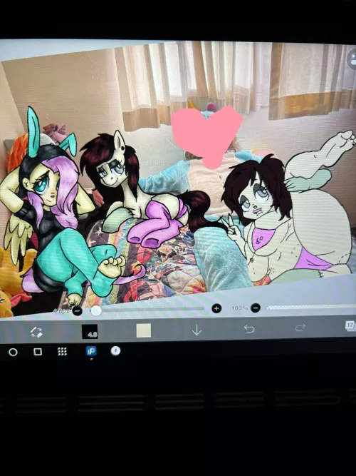 Working on some special art for a friend of mine X3