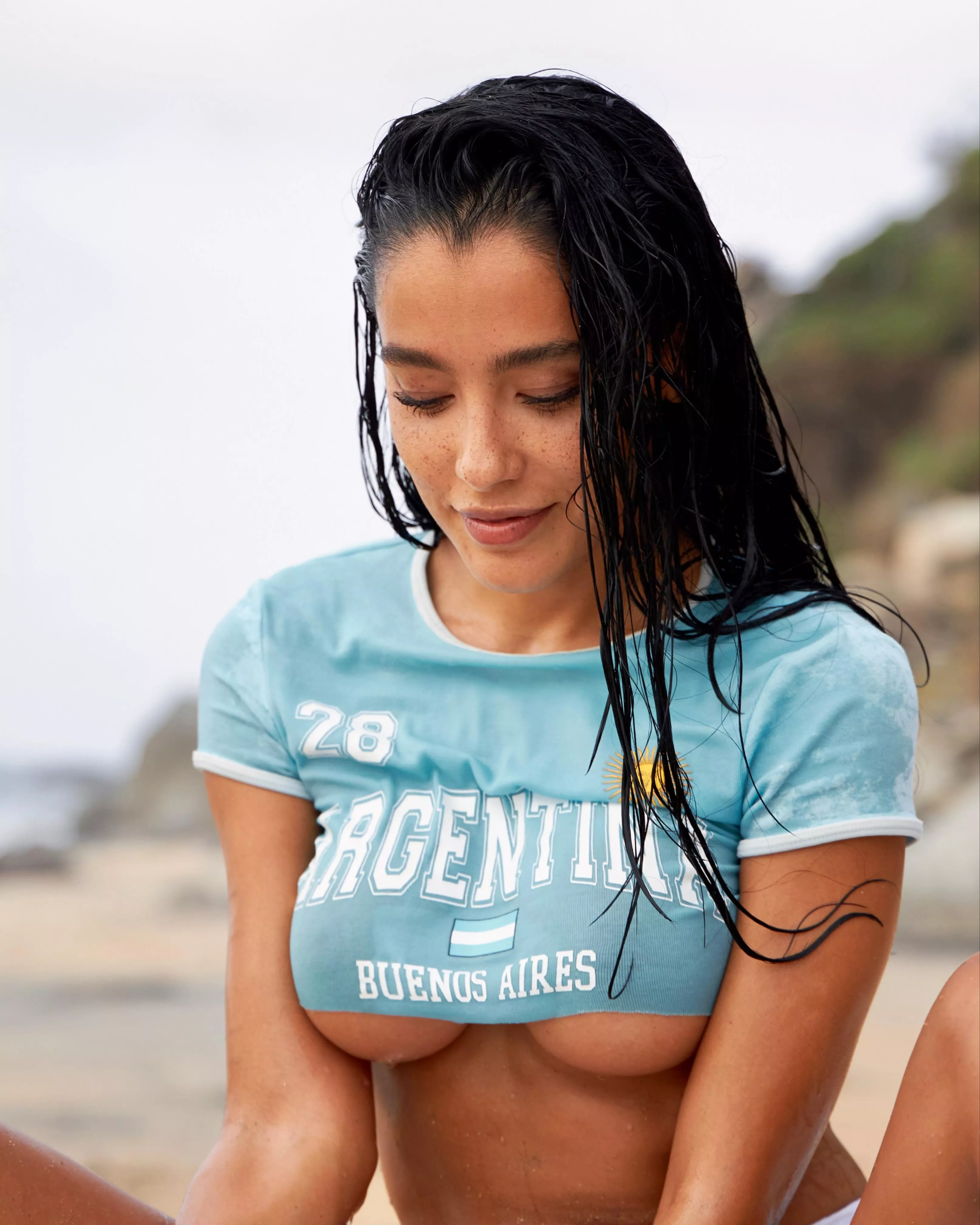 dripping wet underboob