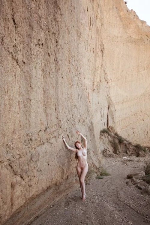 Had to pose next to this amazing cliff