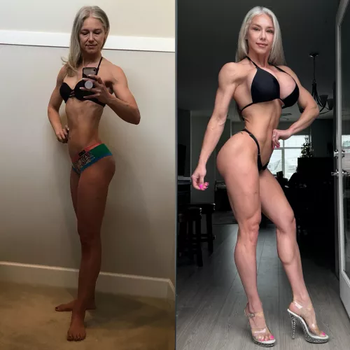 My 5 year bimbo transformation from skinny & flat to curvy & busty.