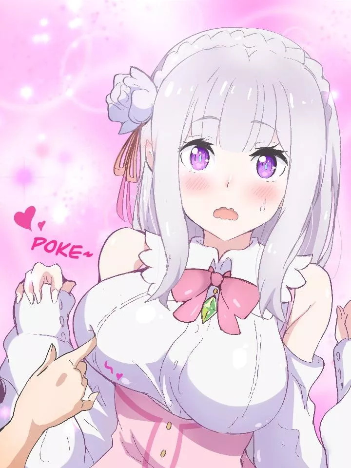 Emilia and her soft breasts