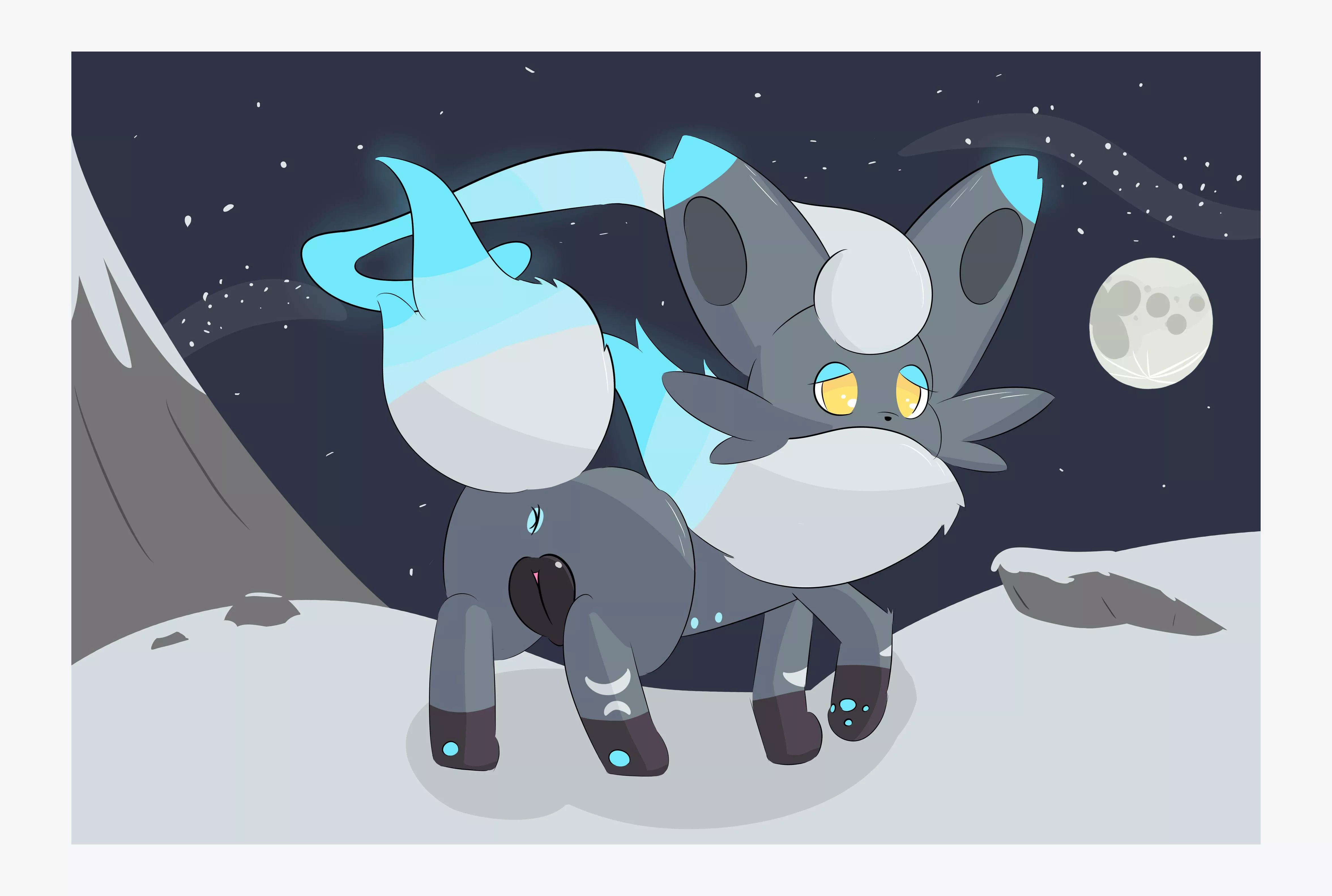 Hisuian Zorua by me (Rory_Arctic_fox) [F]