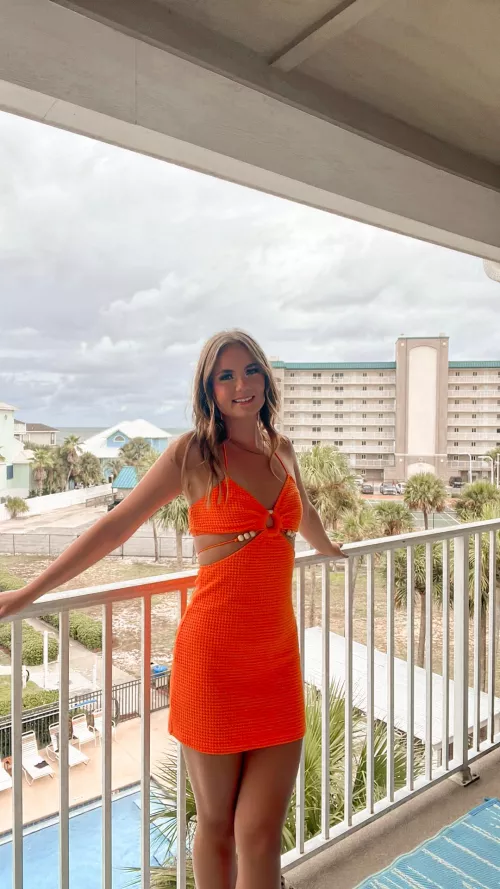 Love this orange dress so much