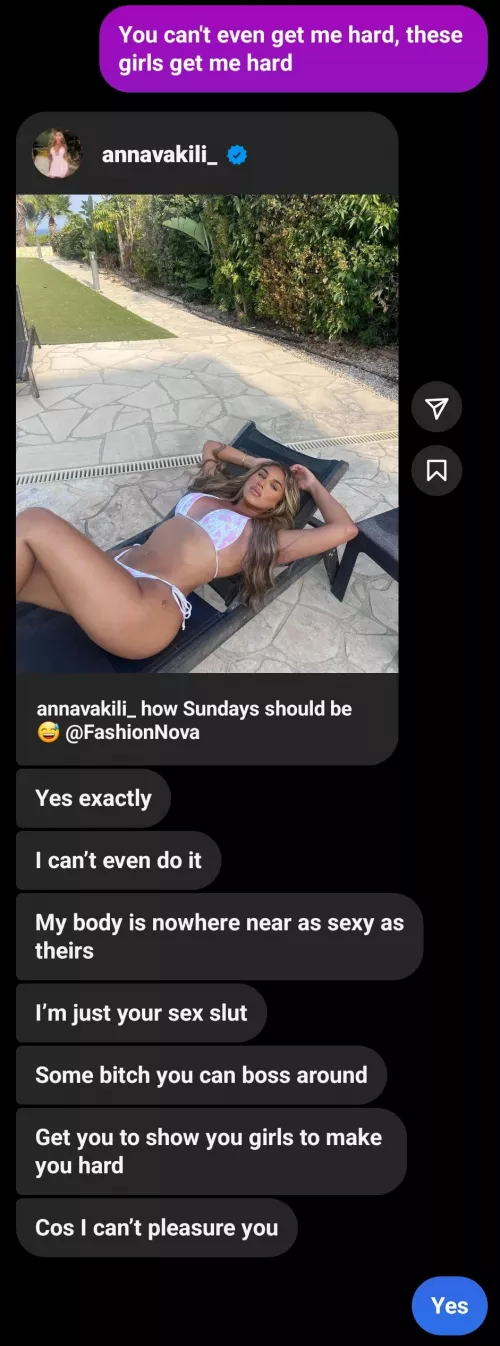 My cuckqueen gf getting degraded while she makes me cum for another girl