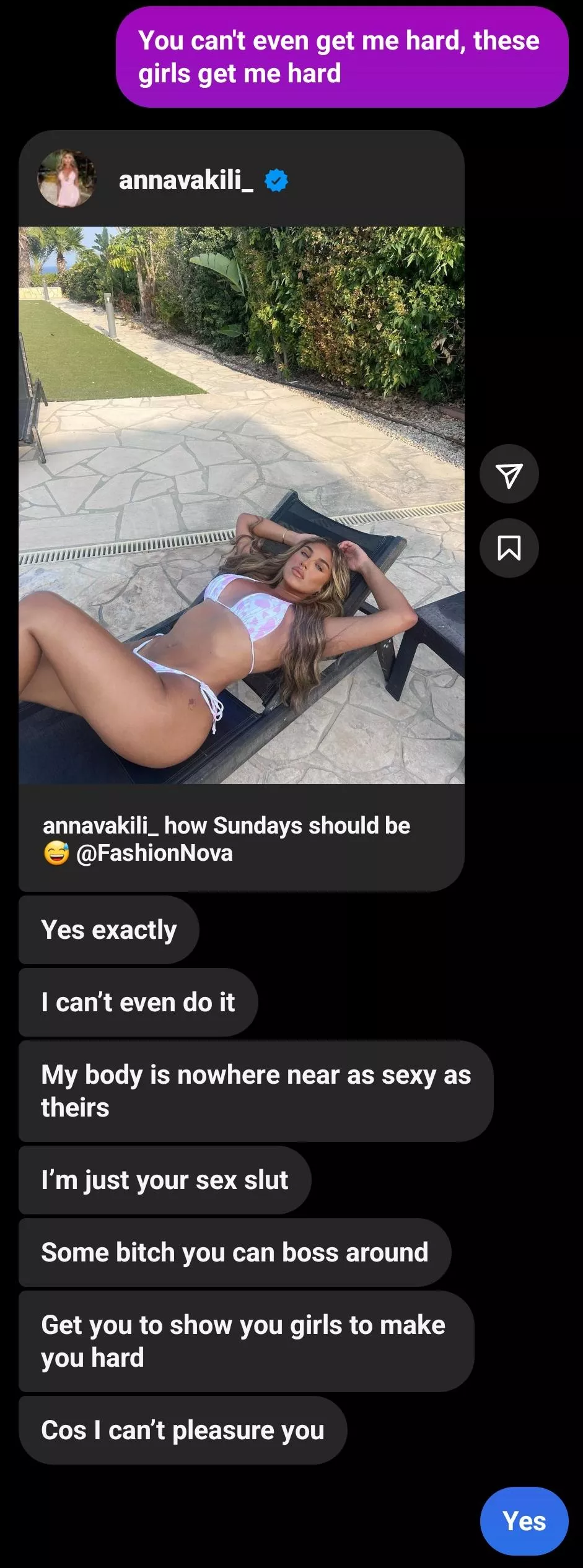 My cuckqueen gf getting degraded while she makes me cum for another girl