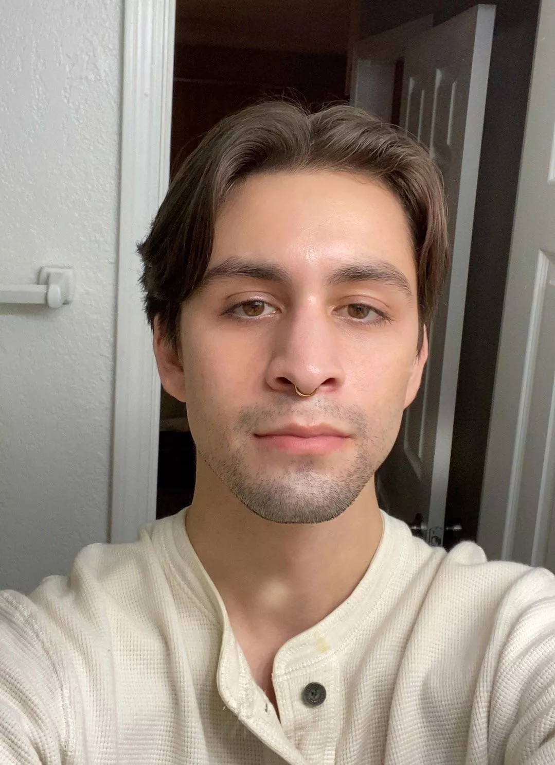 need to shave, but at least my hair is cooperating!