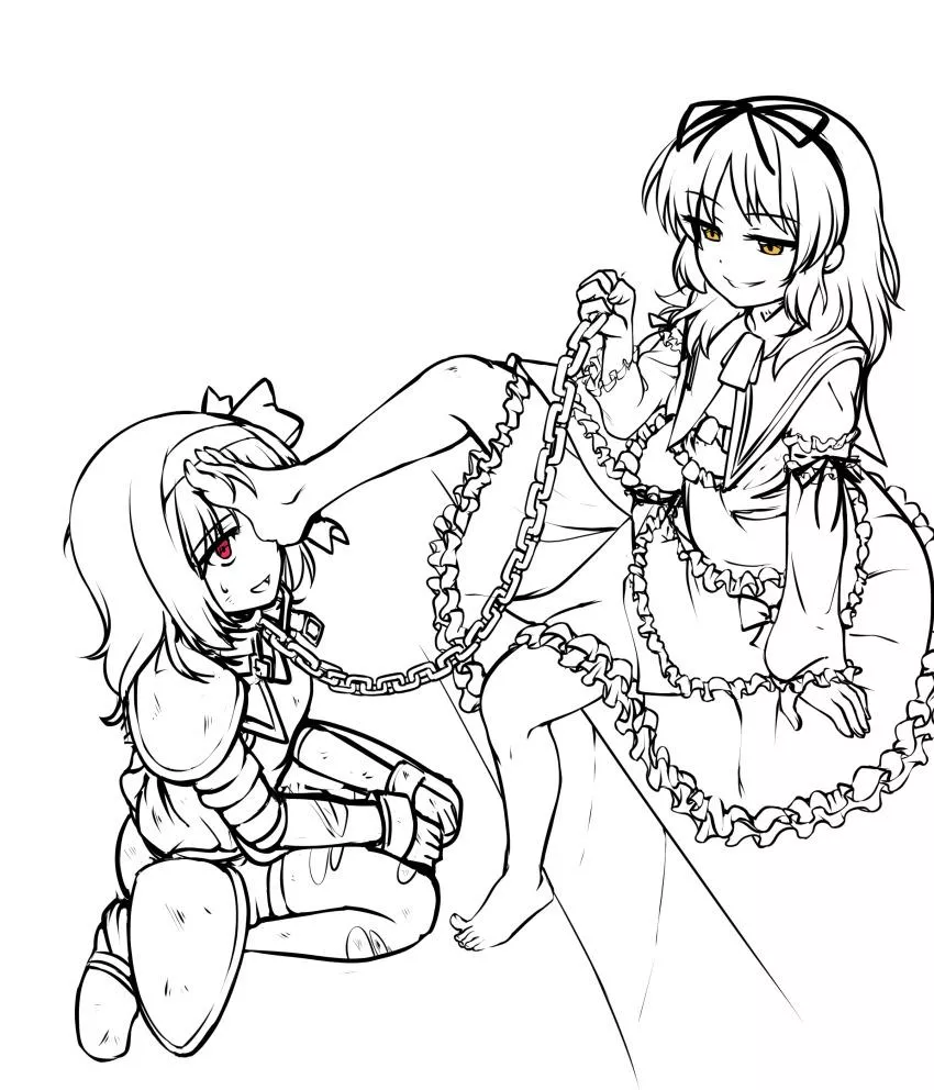 She likes being a footstool [myuk]