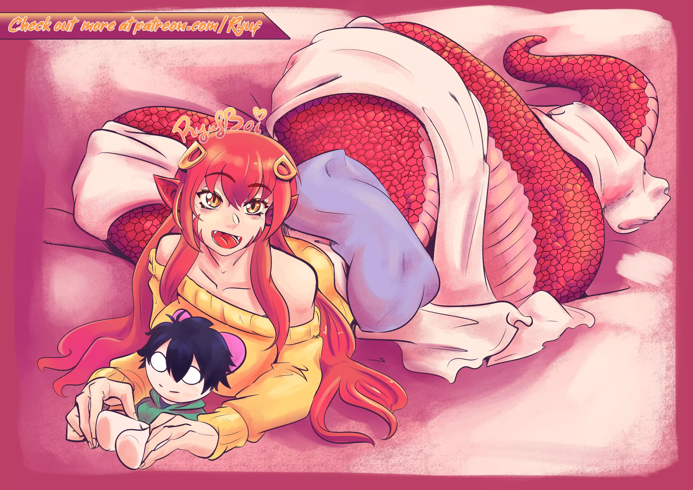 Snuggle time with Miia [RyufBoi]