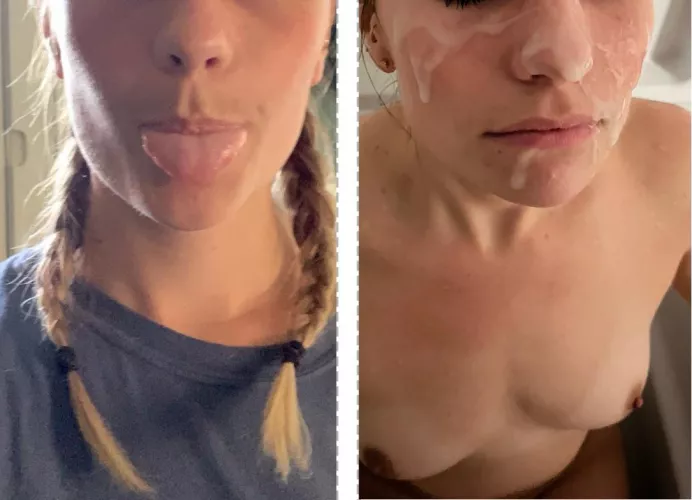 The before and after 😁