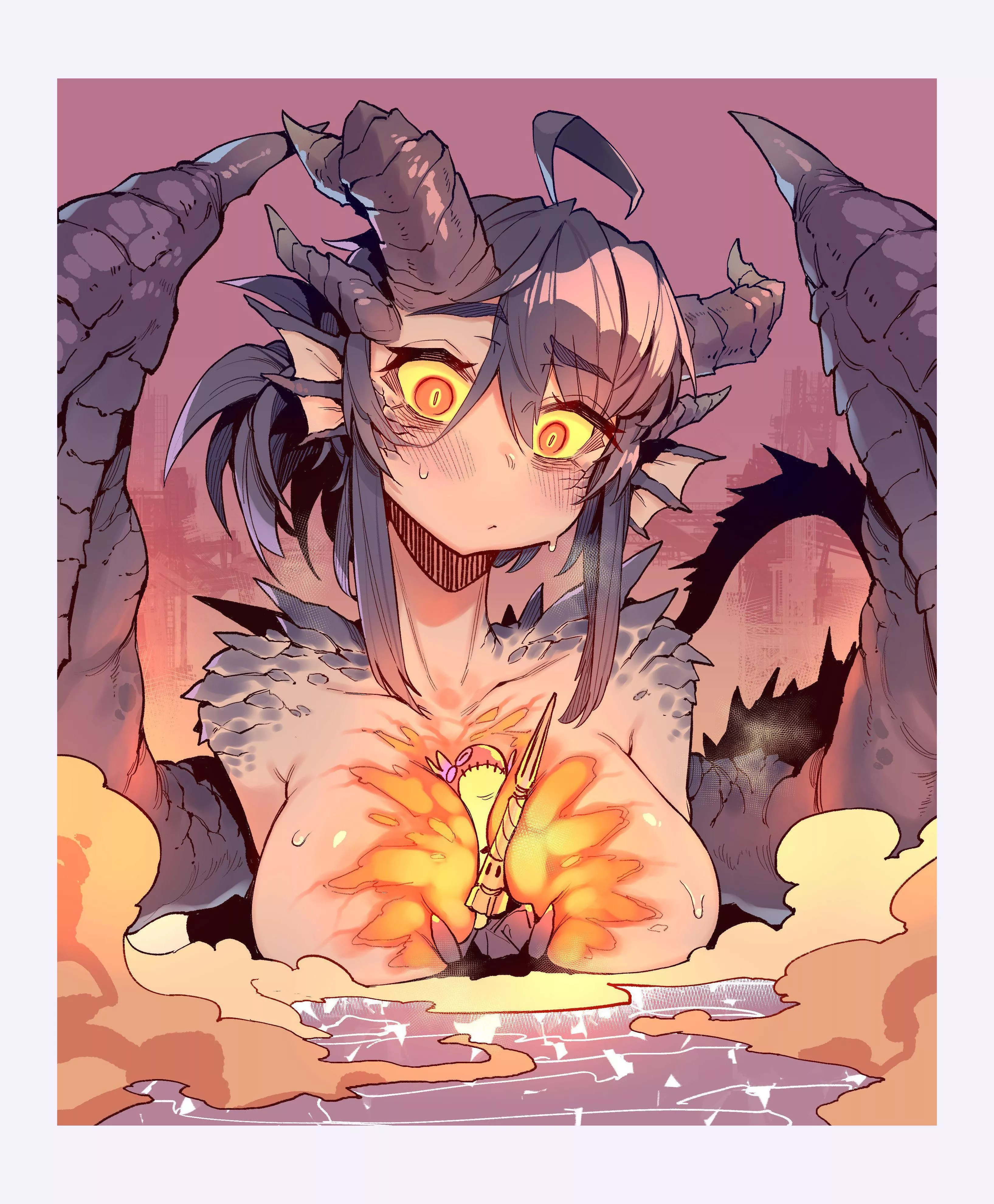 Third degree burns are a small price to pay for dragon booba (By Karasu)