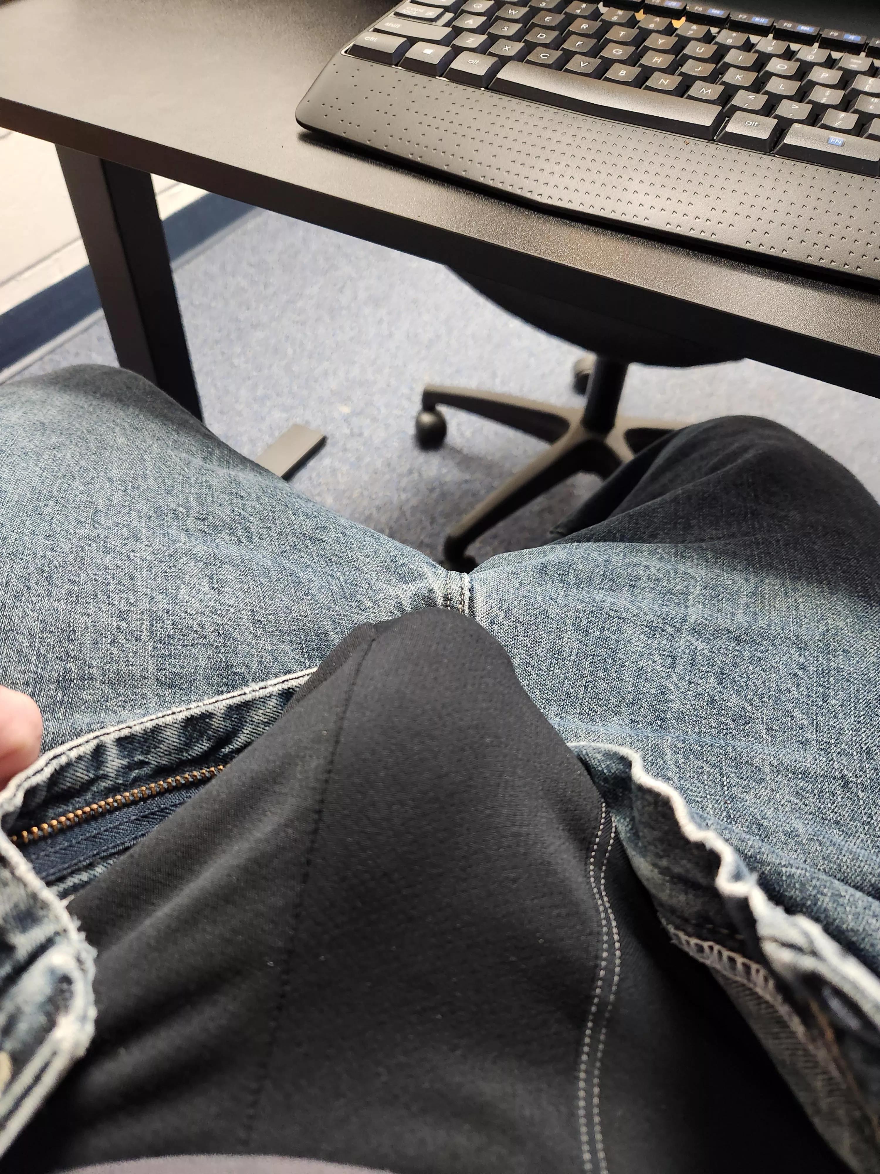 What would you do if you walked into my office and saw me like this