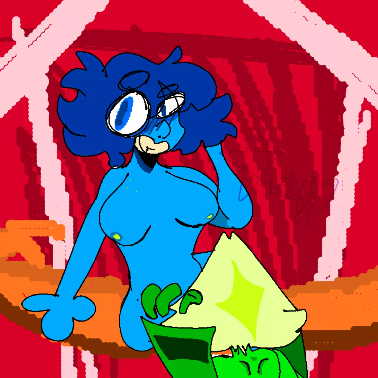 Decided to experiment, not my proudest art. Criticism appreciated