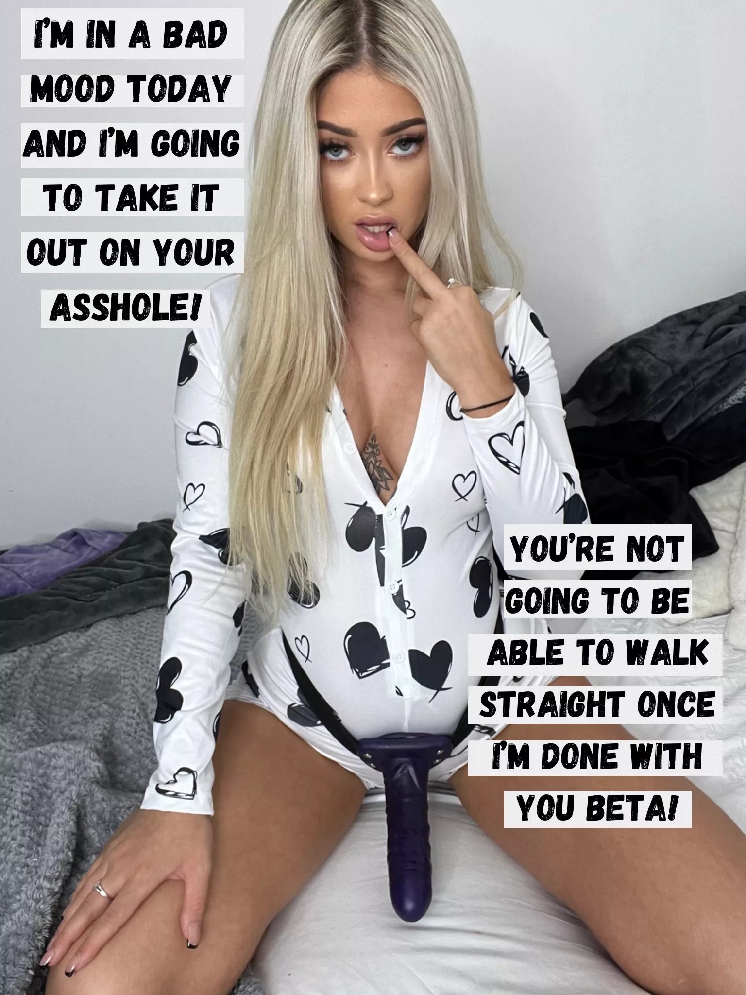 I'll leave that hole gaping loser!