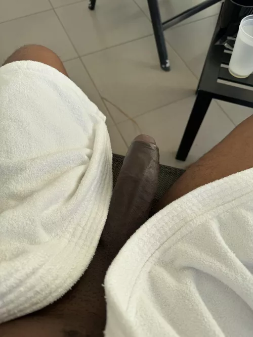 Morning wood…. #BlackSnake