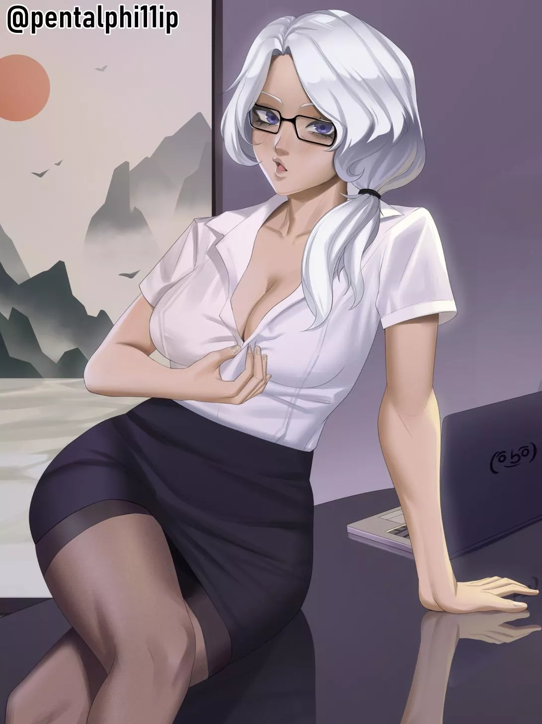 Willow's secretary work (pentalphi11ip)