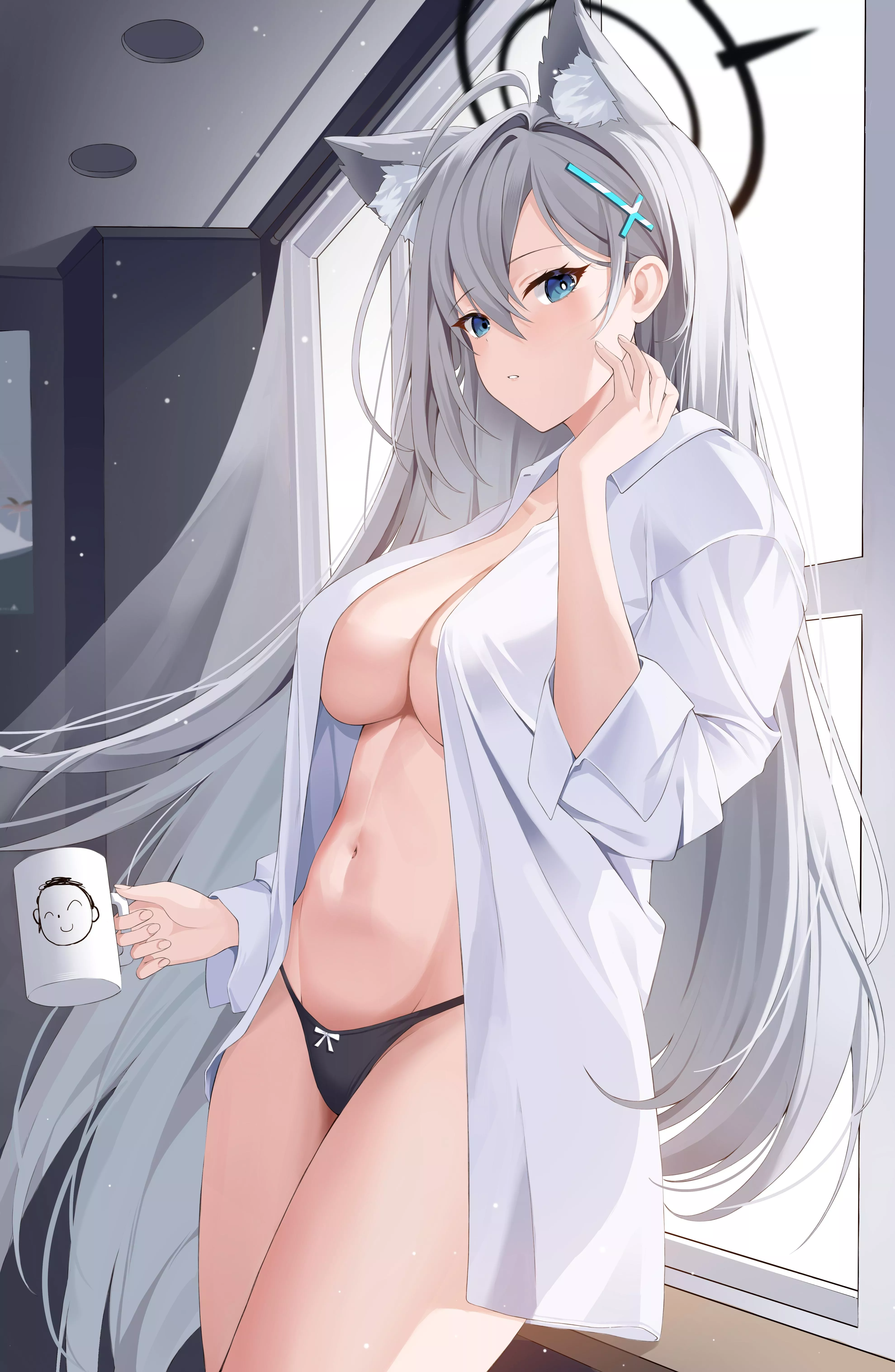 Winsome Shiroko Terror with mug (Nacho) [Blue Archive]