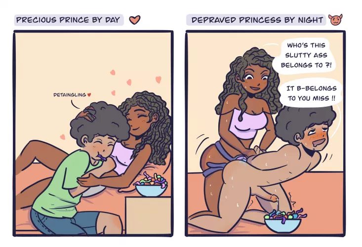 By Day and by Night (commissioned by me, artist kenisfake)