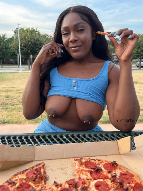 Me or the pizza?