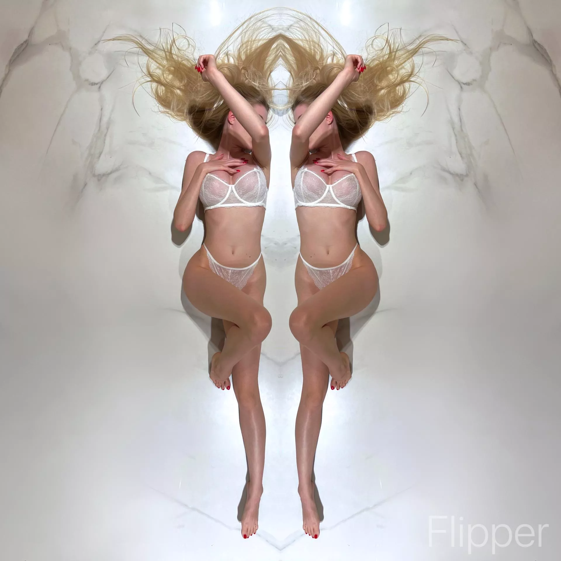 Posing wearing White <3