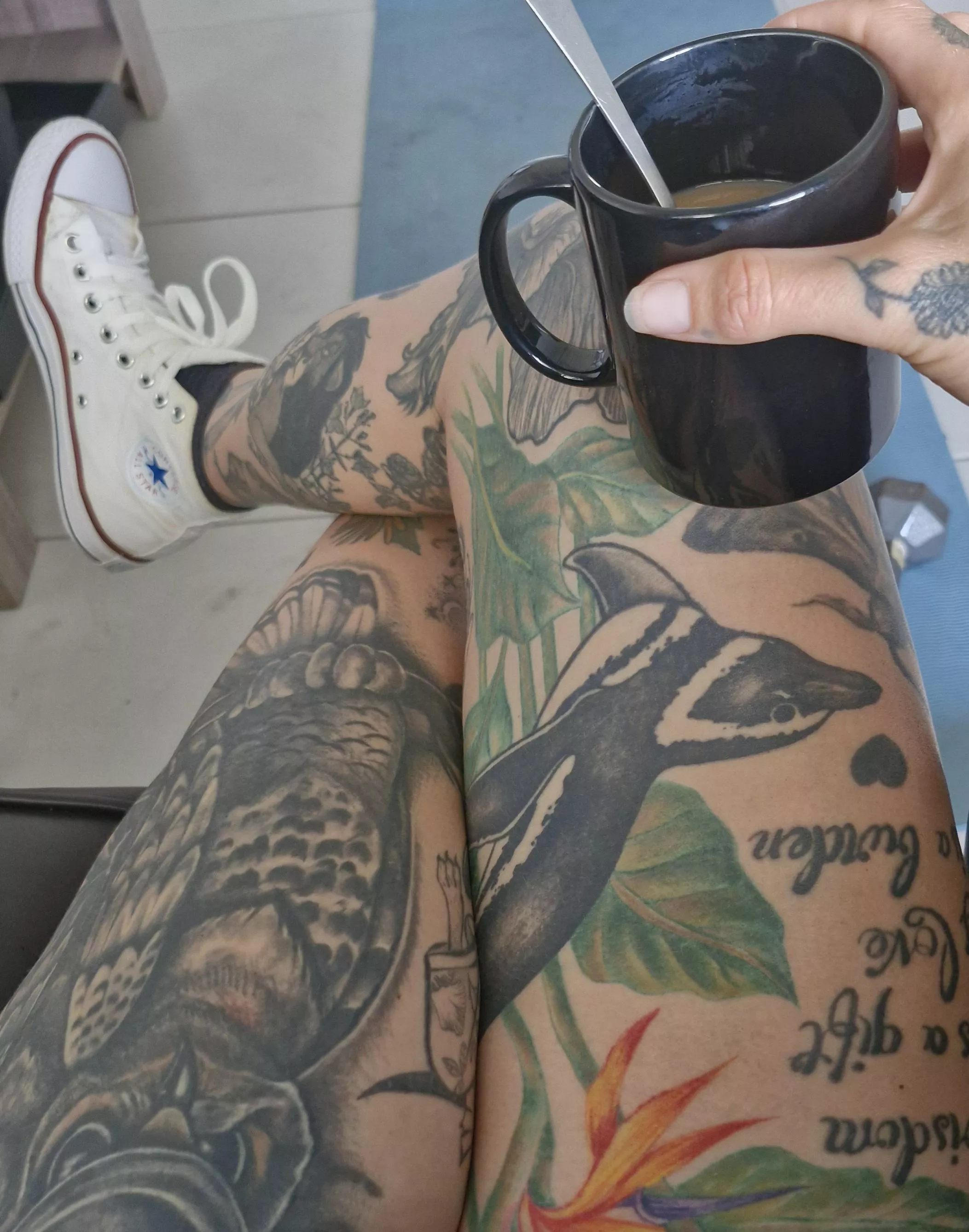 Coffee and converse? Coffee and converse.