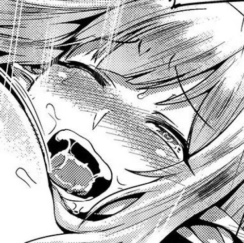 LF Mono Source: 1girl, elf, face, closed up, ahegao, pointy ears, blond, flat bangs, sidelocks, blush, tears, sweat, saliva, open mouth, tongue out, upper teeth, breasts, one eye opened, heart pupils
