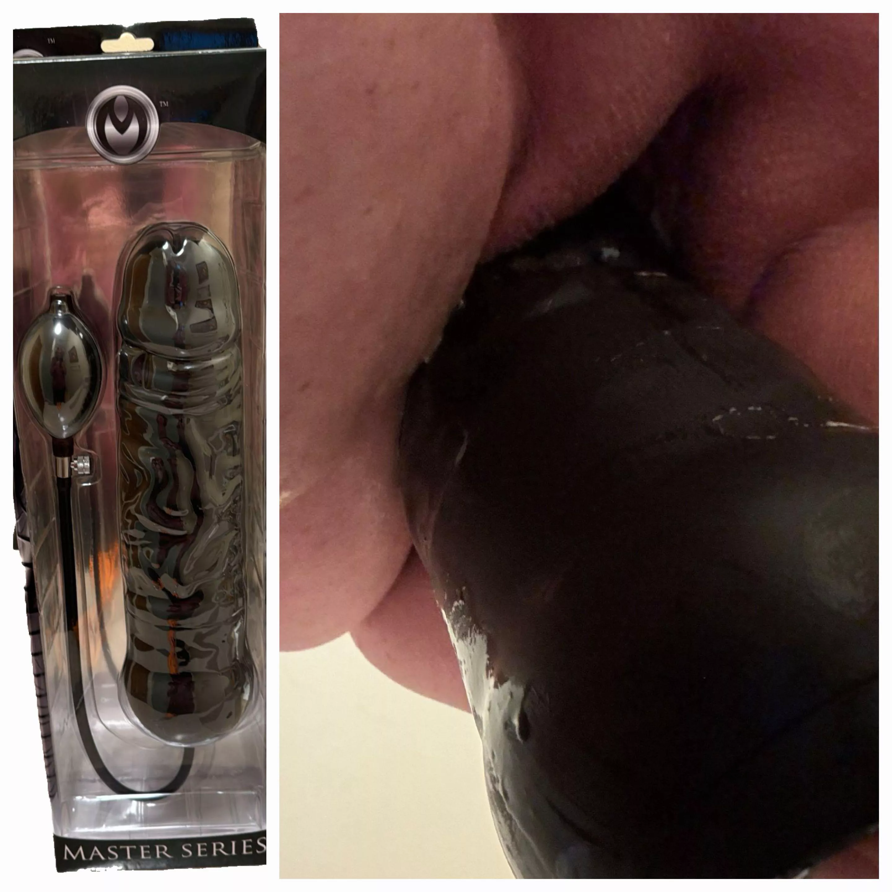 New toy! 😉 It inflates to over 4 inches wide, its gonna make me sore 😍