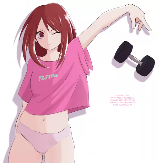 Uraraka Ochako made by me (pastro_art/Pablo Fardella)