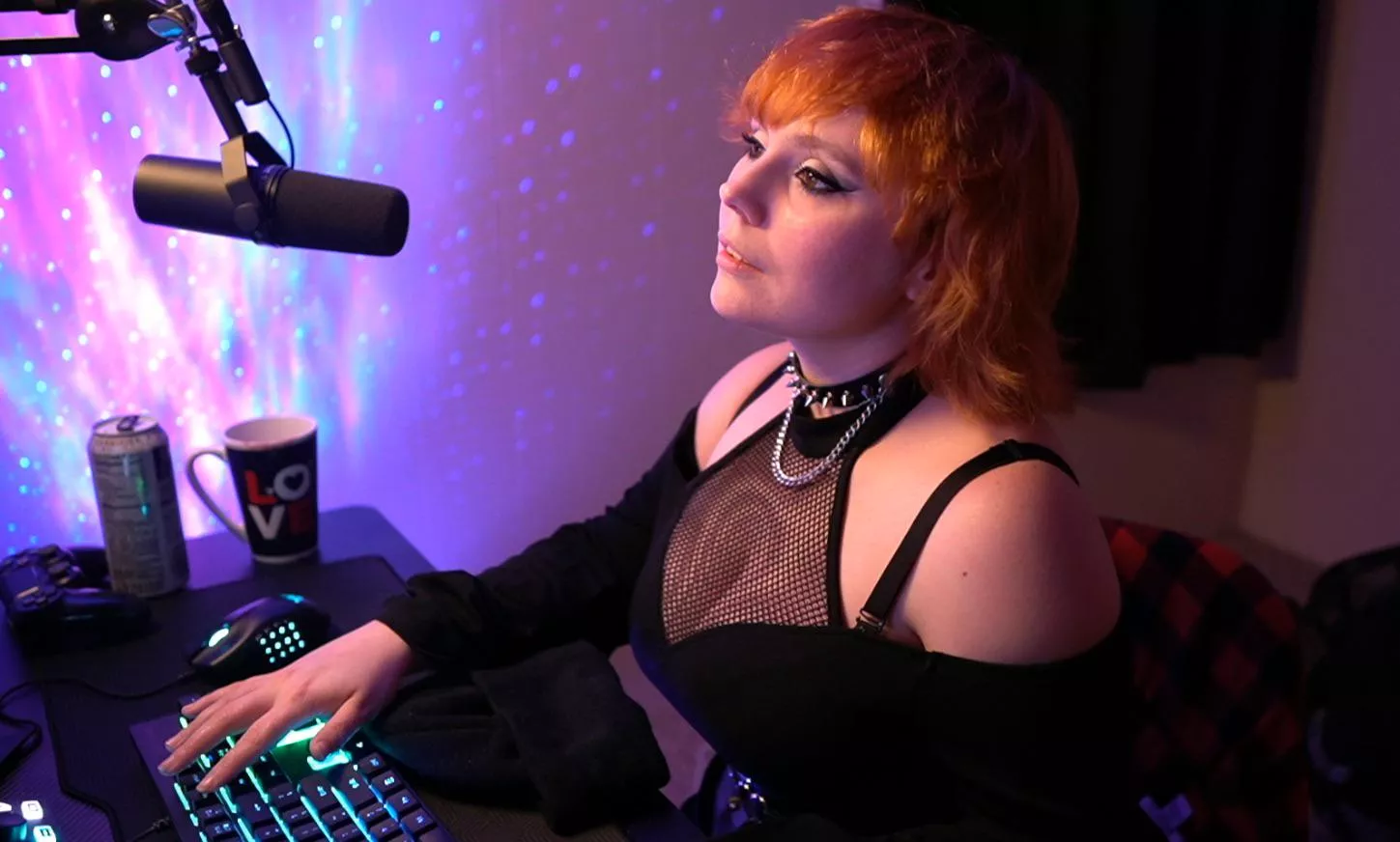 Would you kneel under the desk while I stream?