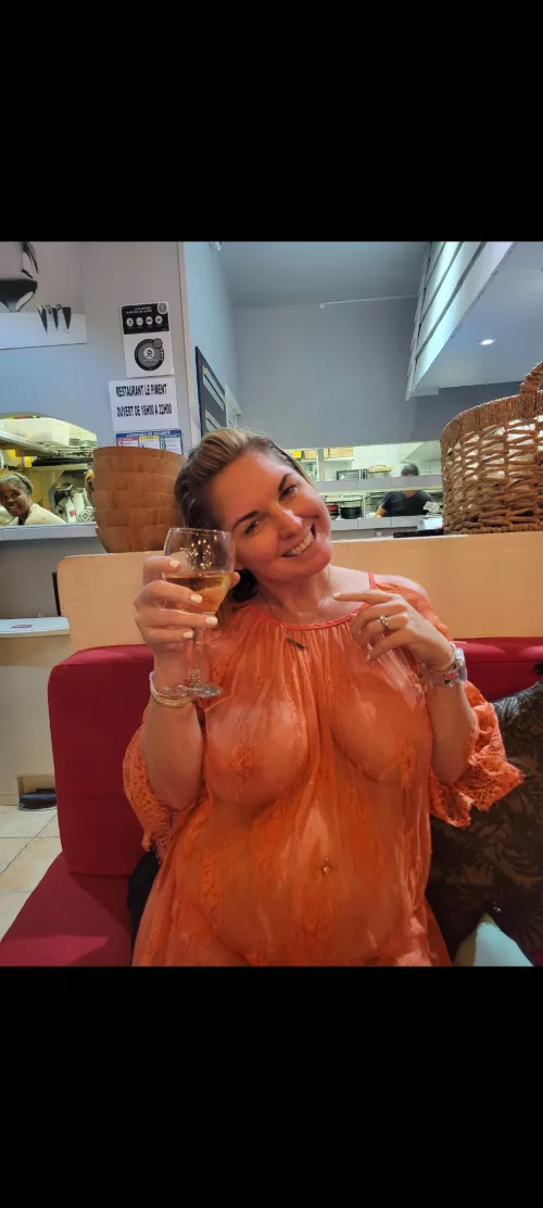 After a long beach day a coverup and nothing else seemed appropriate.