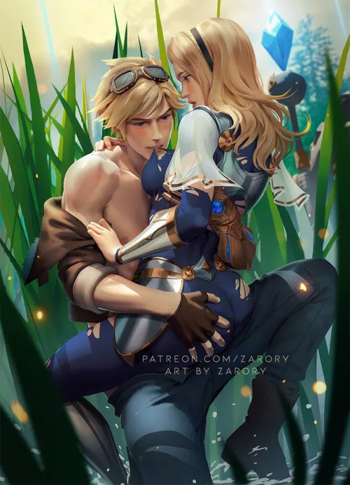 Ezreal X Lux - Midlane Gank (Zarory)