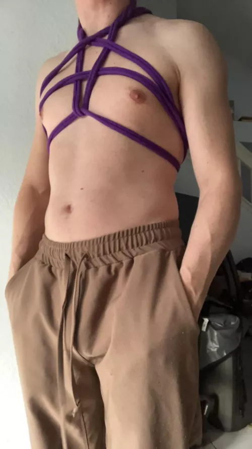 First time trying Shibari 😅could be worse