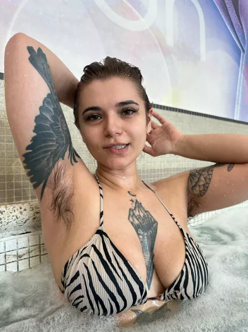 hello from the gym hot tub