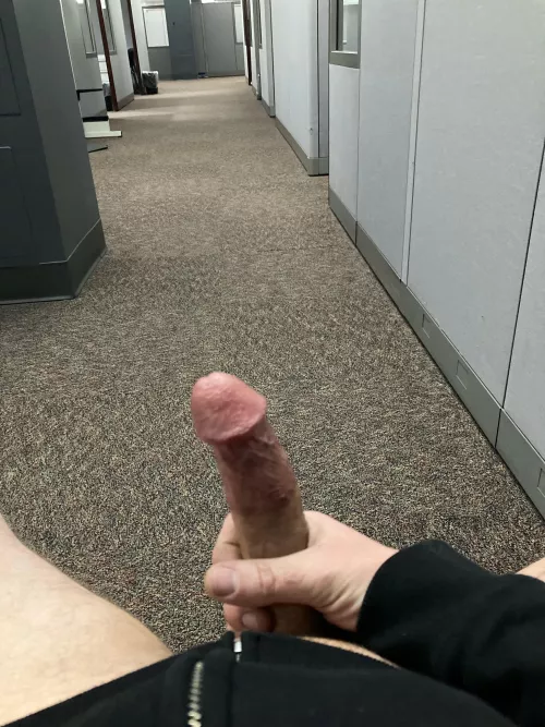 In the office after hours