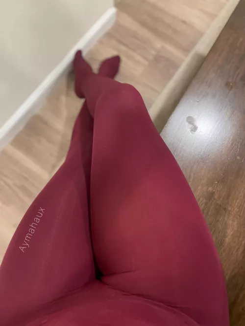 Sit next to me and rub my legs in tights