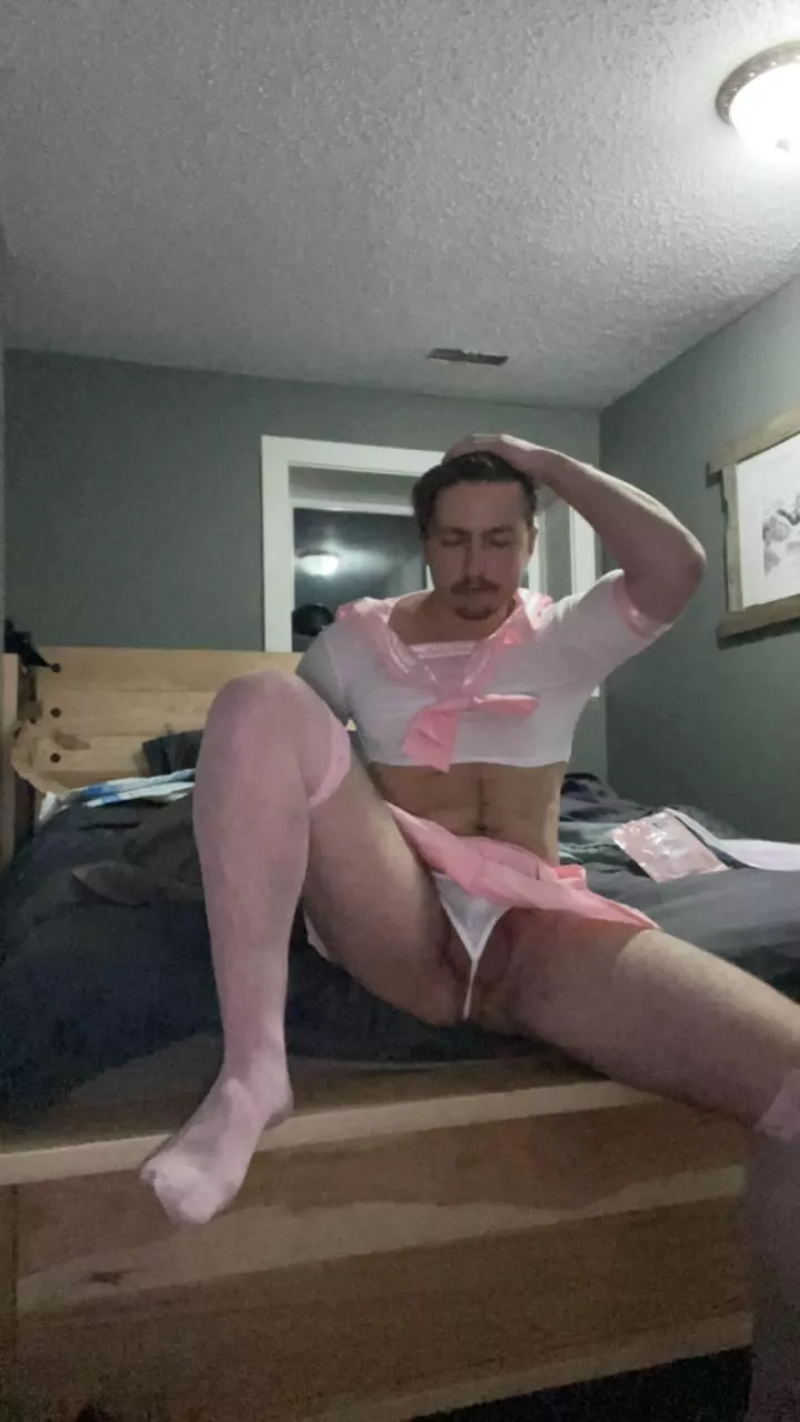 doesn’t he look so cute in his skirt, he didn’t even want to wear it at first