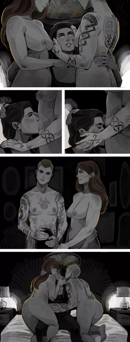 Eivor, Kassandra, Randvi by jove9