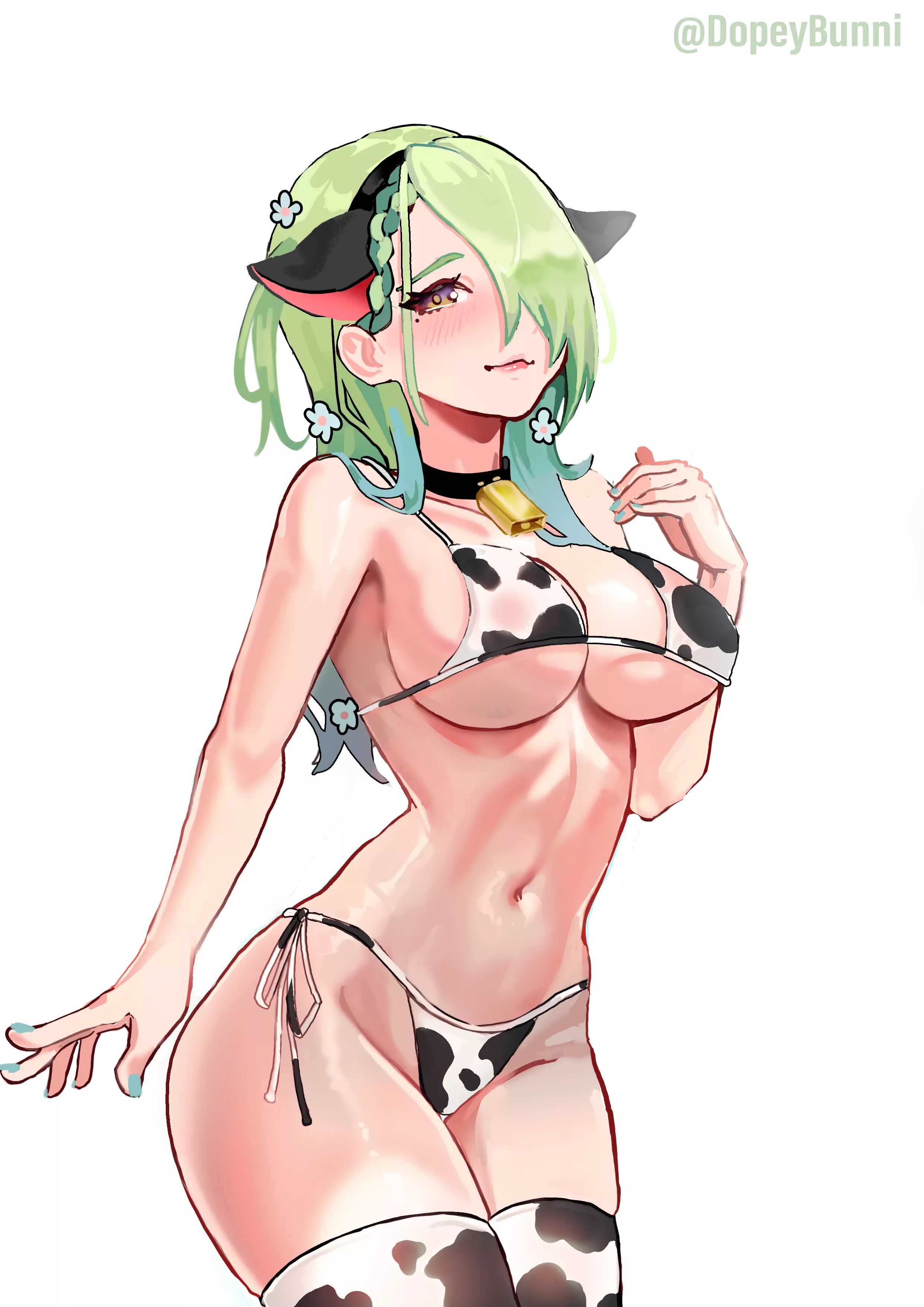 Fauna goes moo [Hololive] By DopeyBunni