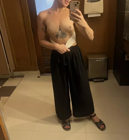 I love when I can sneak a flash in when I see a good mirror and nobody is around!