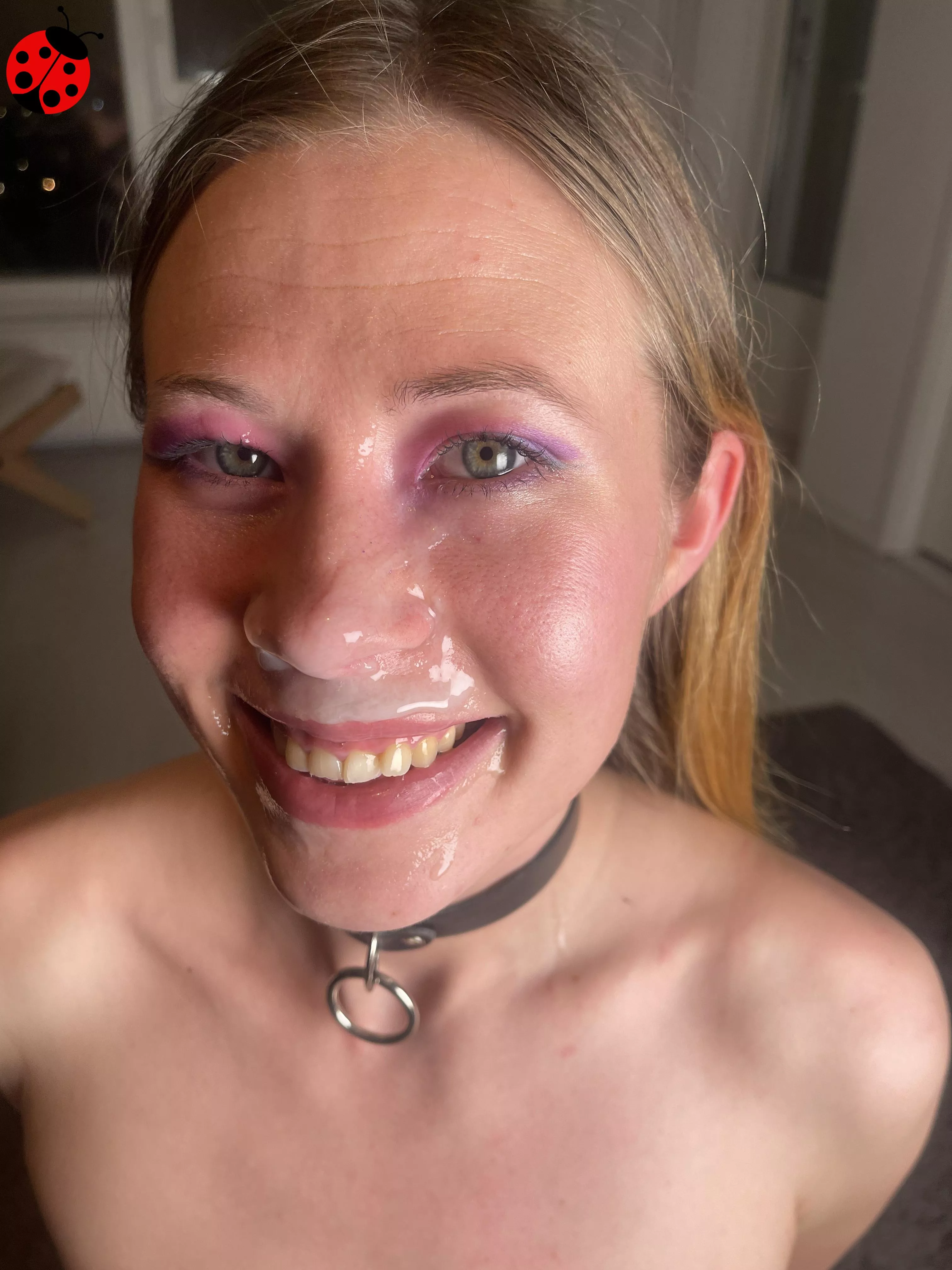 I'm always happy when my face is covered with warm cum