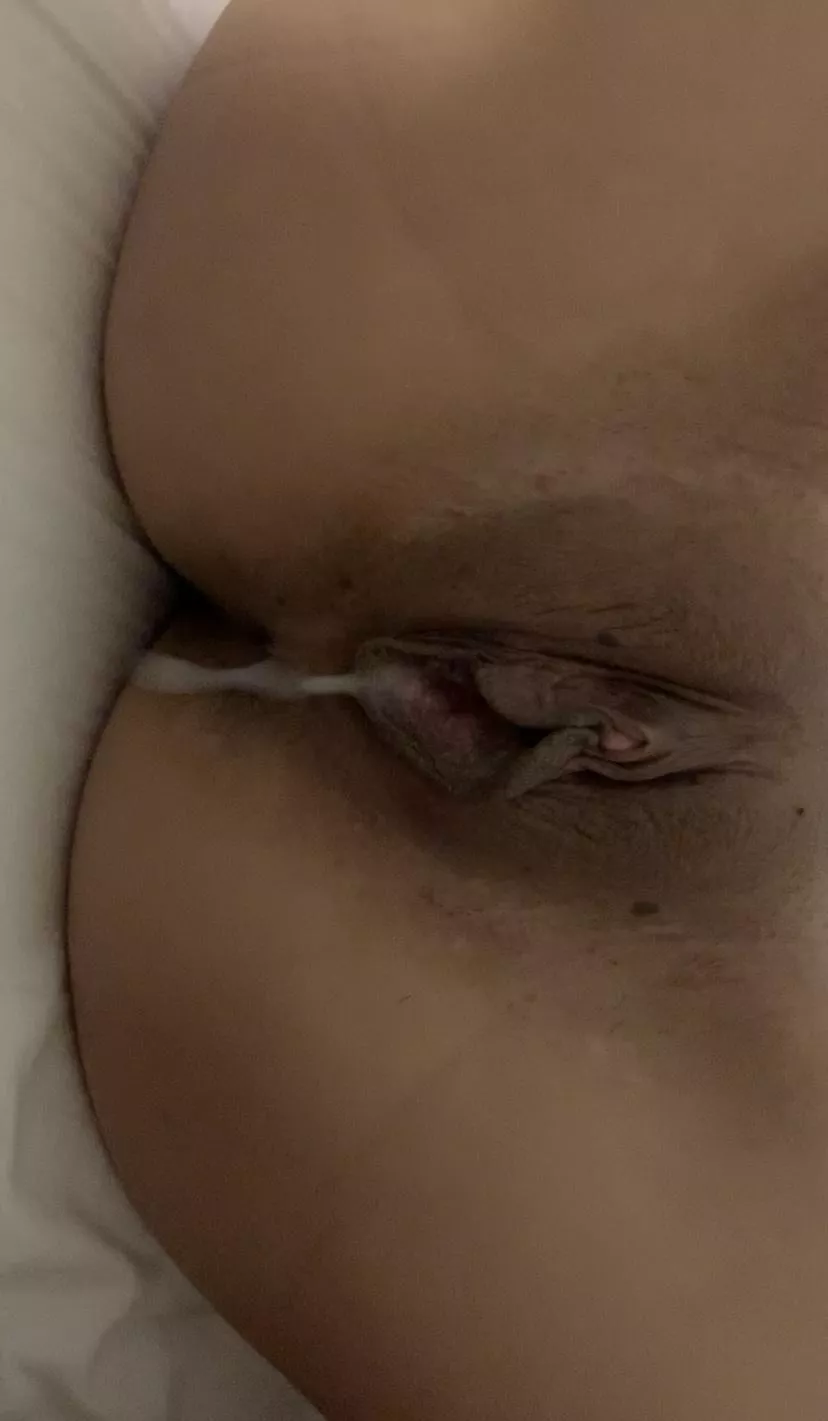 My first ever reddit meetup ended with this creampie! I loved feeling every drop inside of me! I'm so excited to see where else this year takes me!!!- 26 asian hotwife