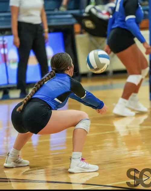 Volleyball babe with a fatass