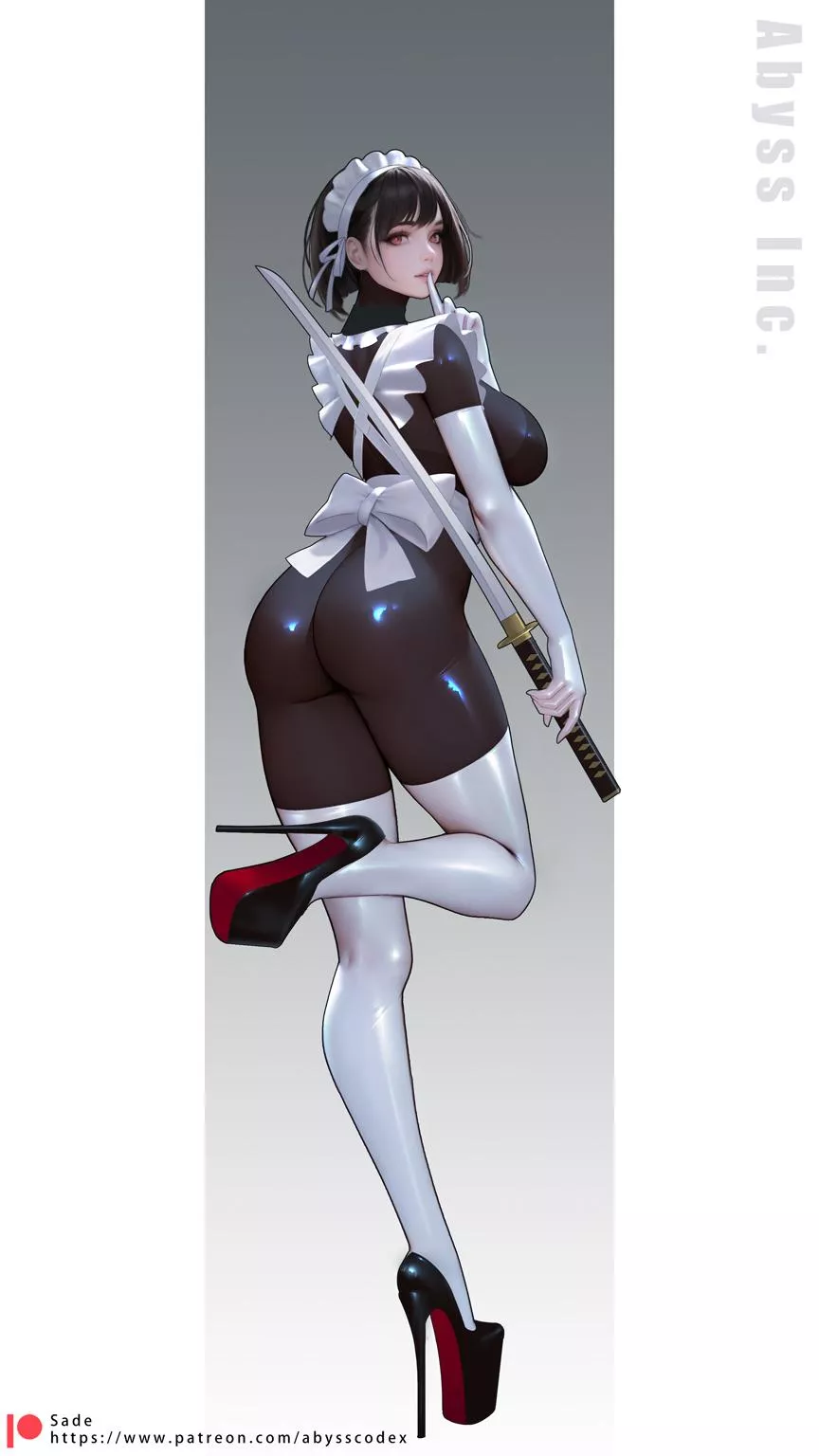 Latex Combat Maid