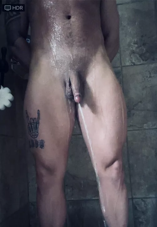 Pissing in the shower