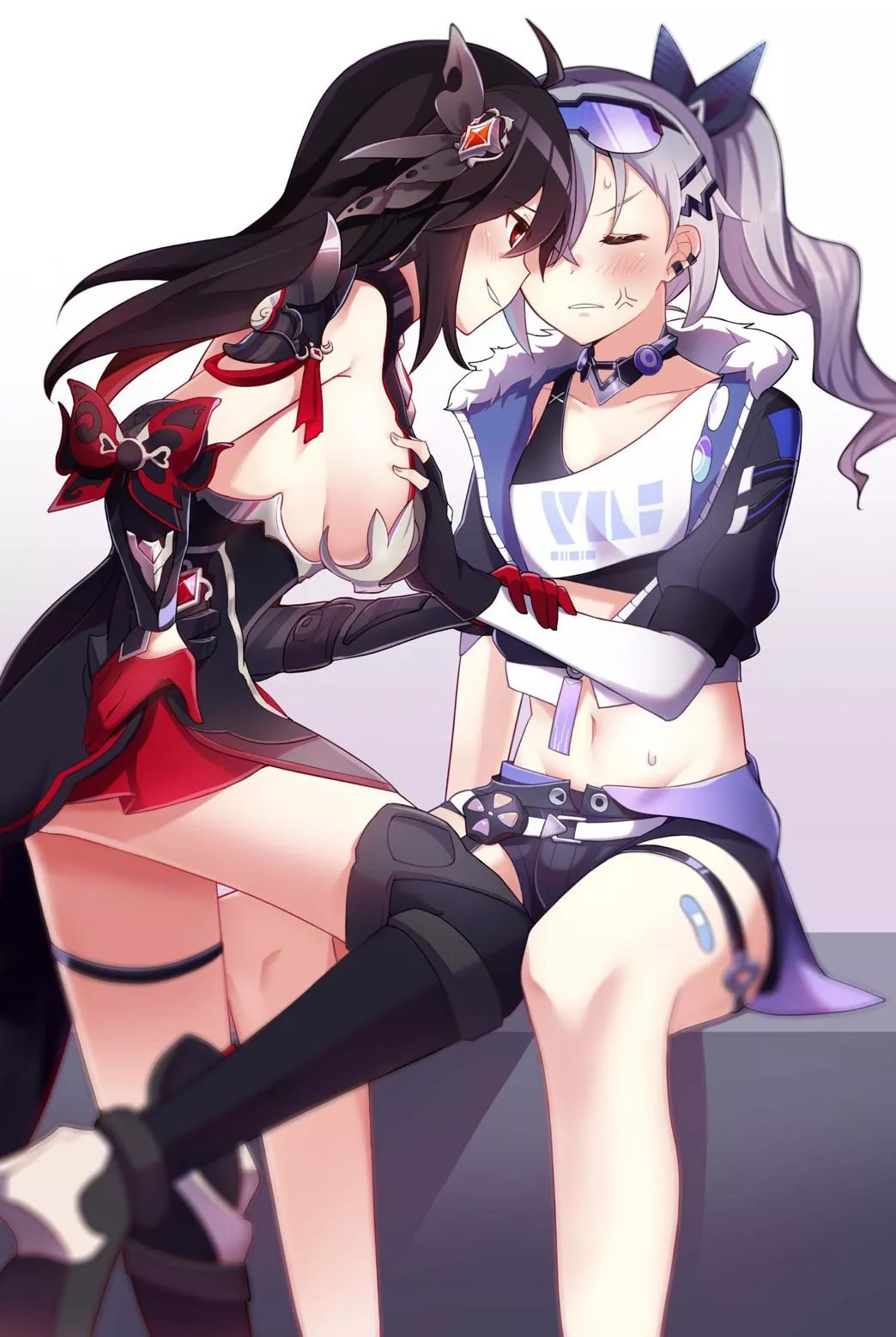 Sparkle and Silver wolf[Honkai Star Rail]