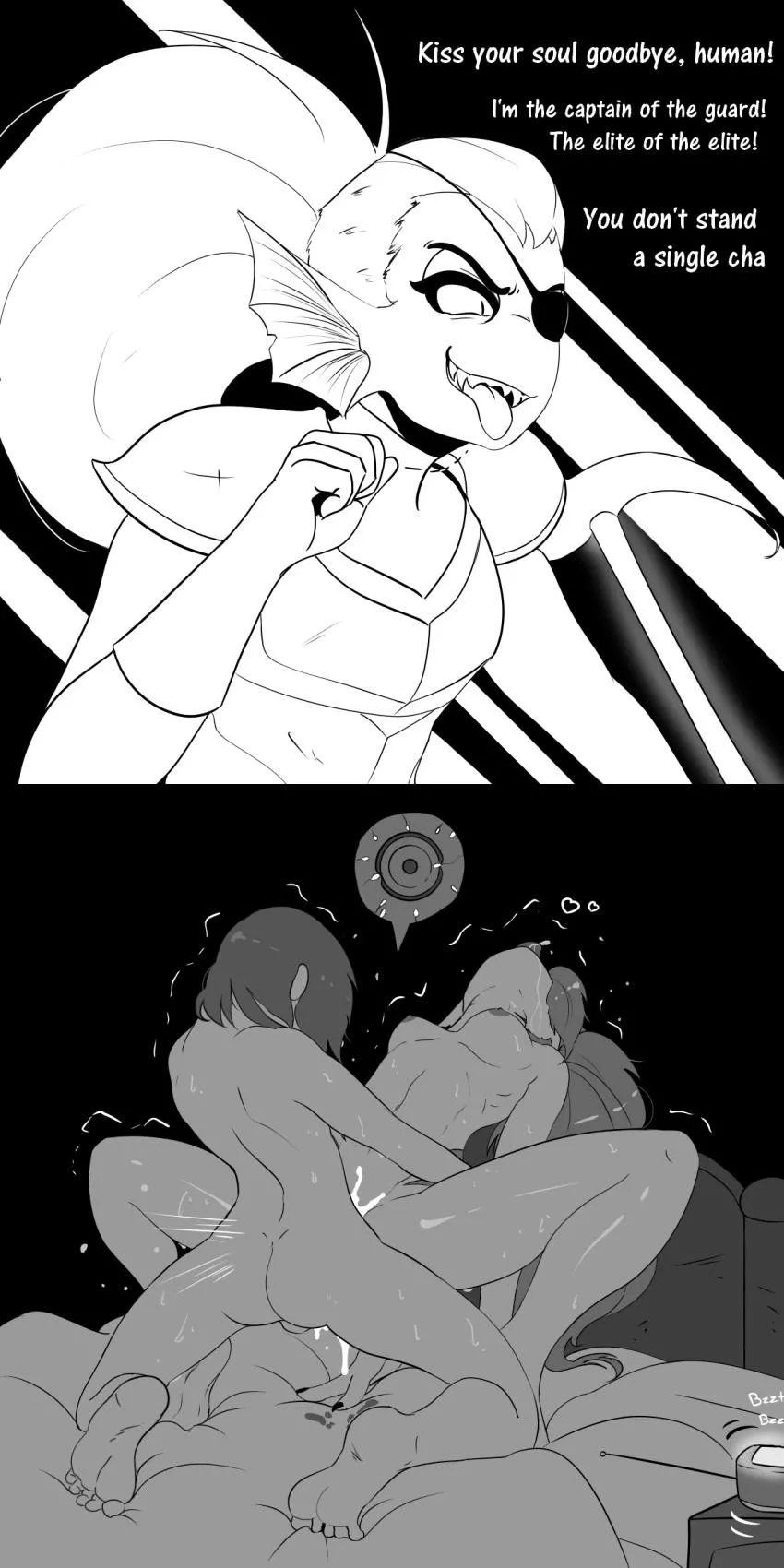 [Undyne] thought she could defeat [Frisk] His 