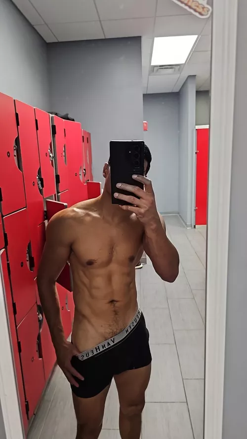 Fun in the locker room