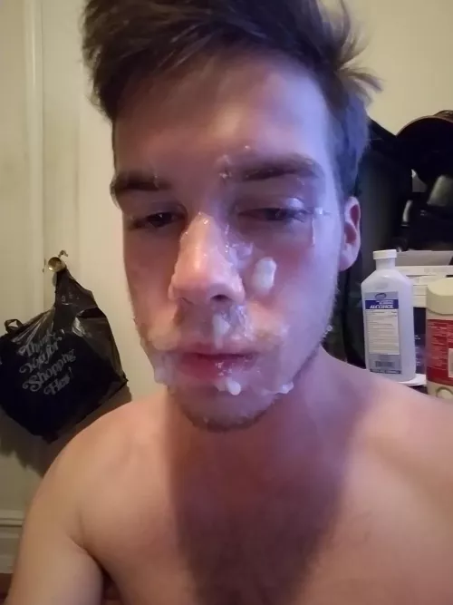 Got my face covered by two guys