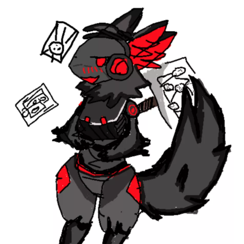 Here's my fursona, Hexxie! How good is he from 1 to 10? (OC)